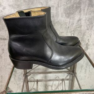 Durango Mens Western Side Zipper Ankle Boots Size 9.5 EE Black Leather